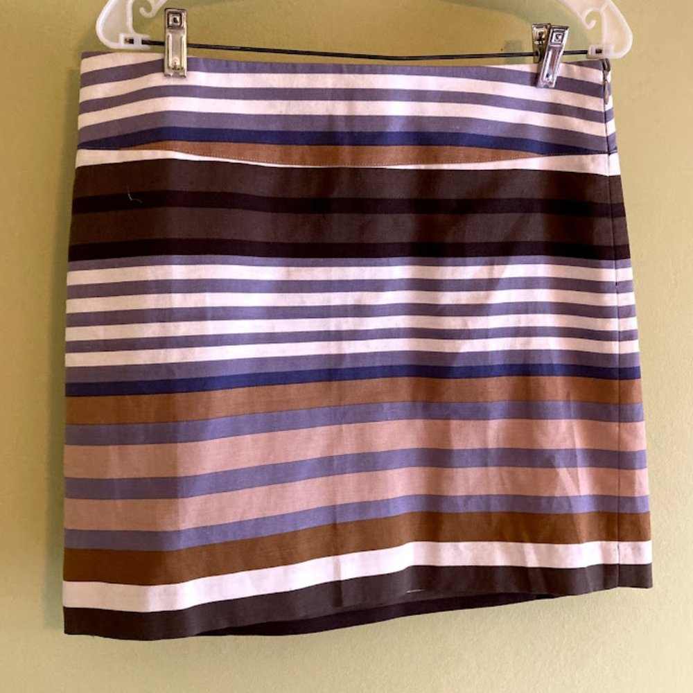 Multi Color Striped Mini Skirt - Ann Taylor LOFT
